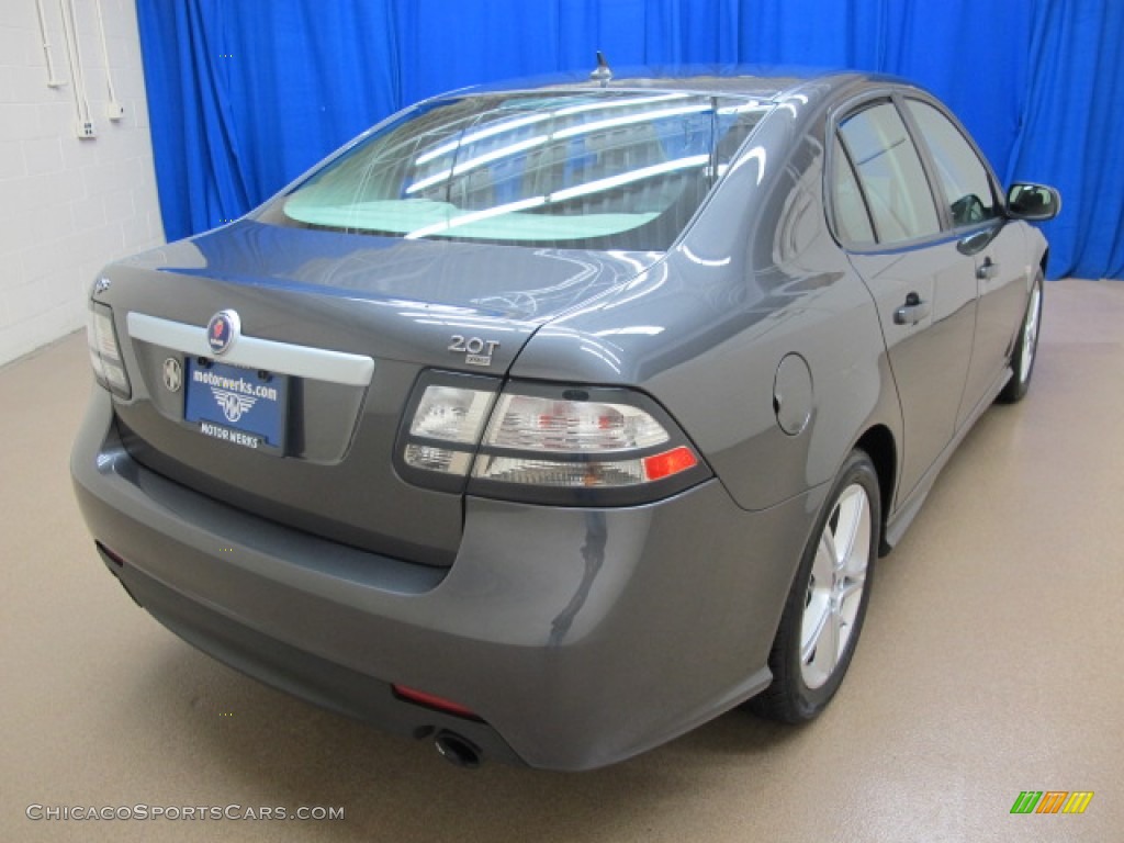 2010 9-3 2.0T Sport Sedan XWD - Titan Gray Metallic / Black photo #9 2010 9-3 2.0T Sport Sedan XWD - Titan Gray Metallic / Black photo #9