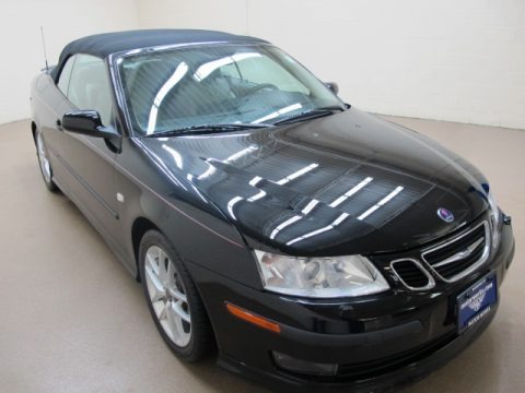 Black 2004 Saab 9-3 Aero Convertible