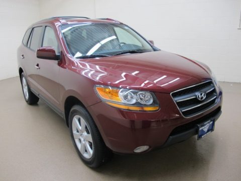 Dark Cherry 2009 Hyundai Santa Fe Limited Dark Cherry 2009 Hyundai Santa Fe Limited