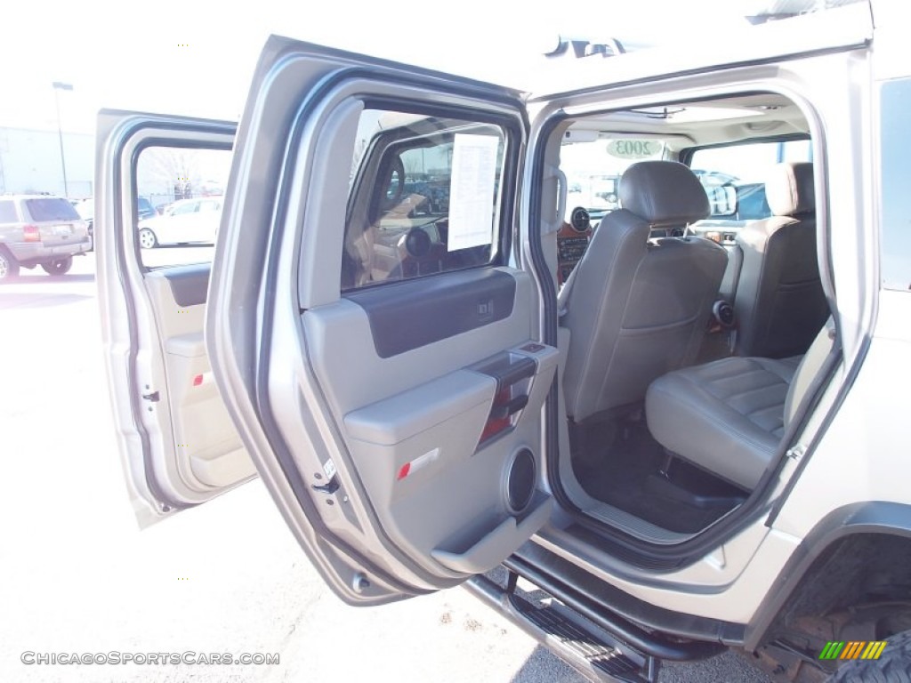 2003 H2 SUV - Pewter Metallic / Wheat photo #10 2003 H2 SUV - Pewter Metallic / Wheat photo #10