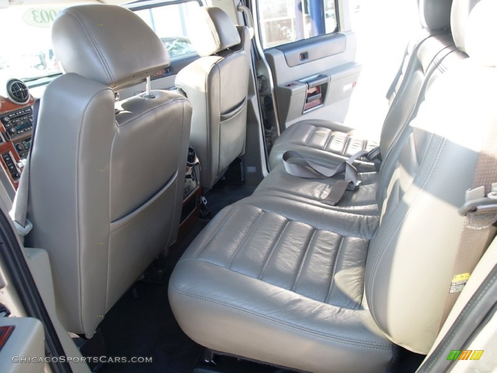 2003 H2 SUV - Pewter Metallic / Wheat photo #13 2003 H2 SUV - Pewter Metallic / Wheat photo #13