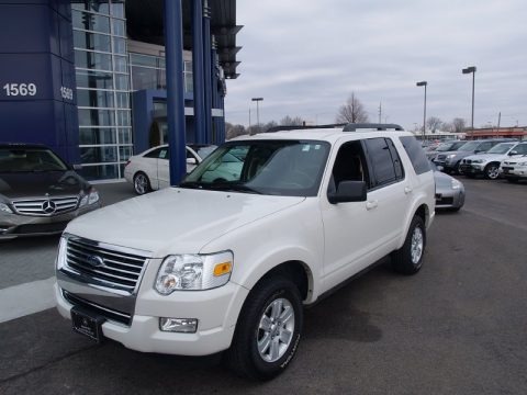 White Suede 2010 Ford Explorer XLT