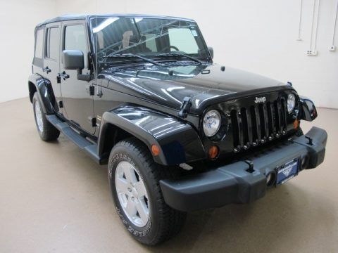 Black 2007 Jeep Wrangler Unlimited Sahara 4x4