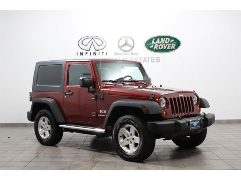 Red Rock Crystal Pearl 2007 Jeep Wrangler X 4x4