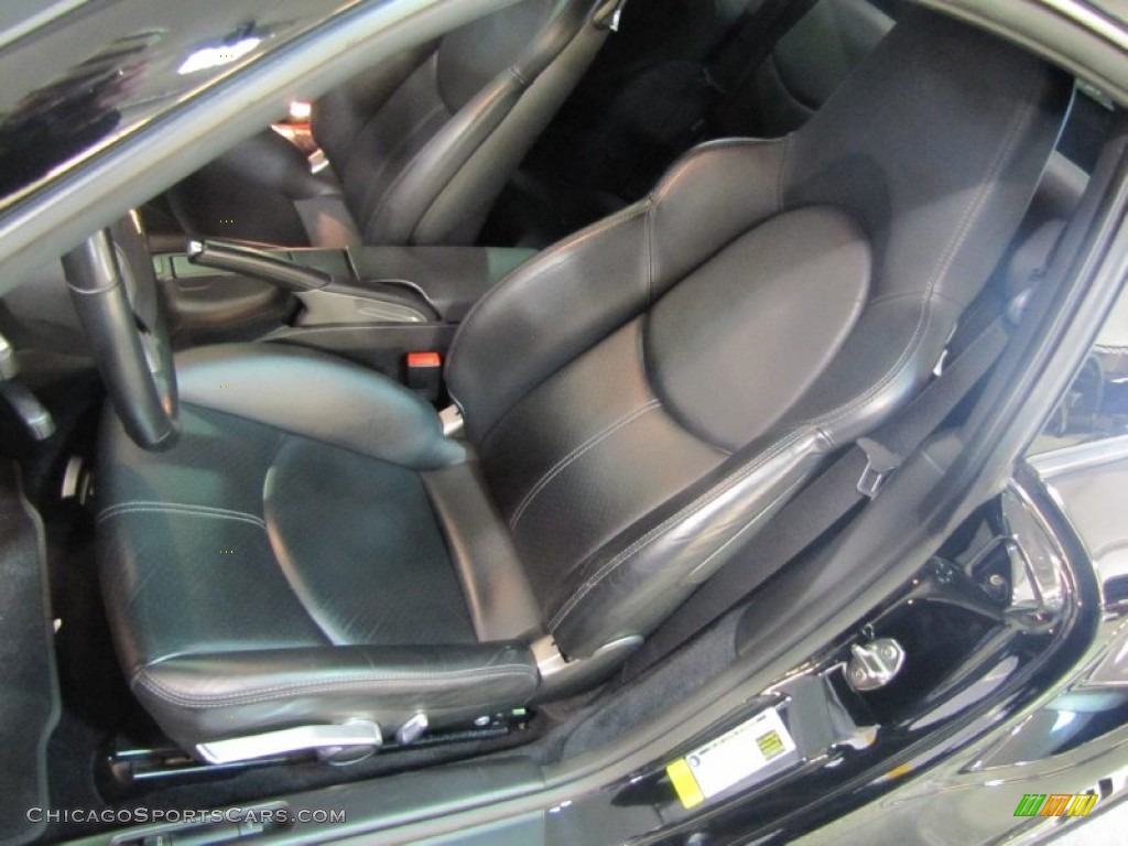 2007 911 Turbo Coupe - Basalt Black Metallic / Black photo #25