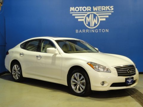 Moonlight White 2011 Infiniti M 37x AWD Sedan