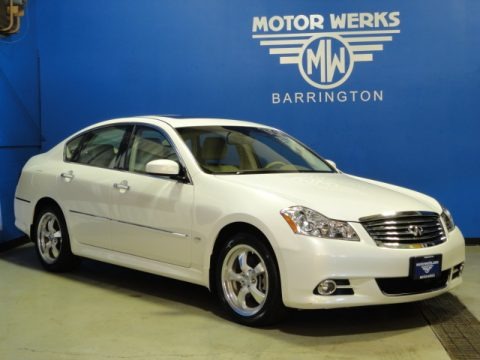 Moonlight White 2010 Infiniti M 45x AWD Sedan