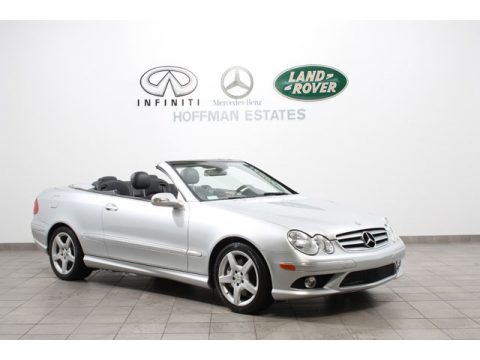 Iridium Silver Metallic 2009 Mercedes-Benz CLK 350 Cabriolet