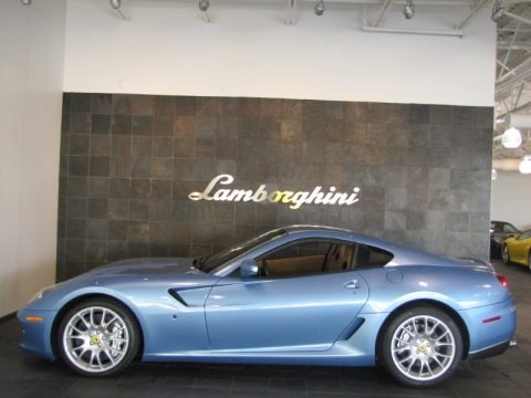 Blue Mirabeau 2009 Ferrari 599 GTB Fiorano Blue Mirabeau 2009 Ferrari 599 GTB Fiorano