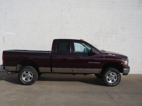 Deep Molten Red Pearl 2004 Dodge Ram 2500 SLT Quad Cab 4x4