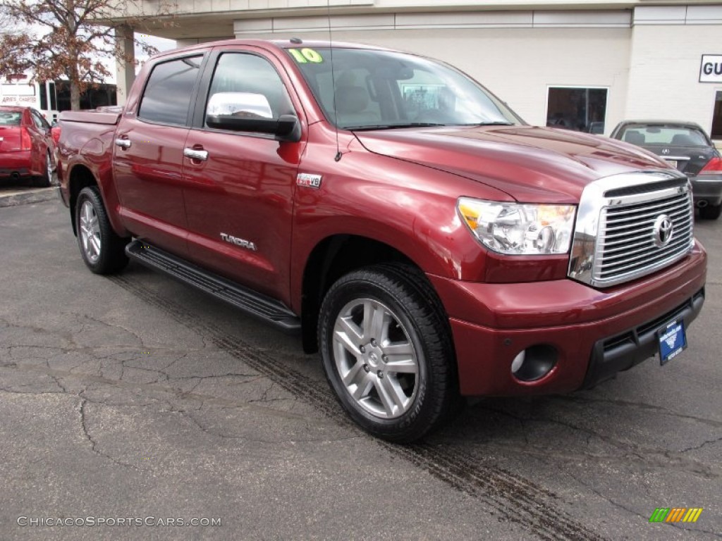 2010 Toyota Tundra Limited CrewMax 4x4 in Salsa Red Pearl photo #4