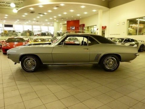 Silver Metallic 1969 Chevrolet Camaro Z28 Coupe