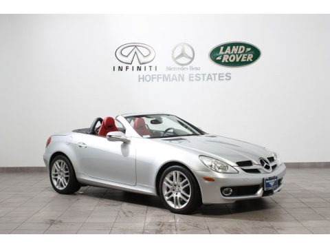 Iridium Silver Metallic 2009 Mercedes-Benz SLK 300 Roadster Iridium Silver Metallic 2009 Mercedes-Benz SLK 300 Roadster