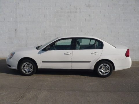 White 2004 Chevrolet Malibu Sedan