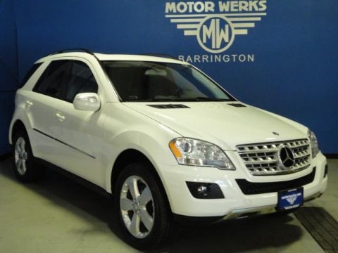 Arctic White 2009 Mercedes-Benz ML 350 4Matic