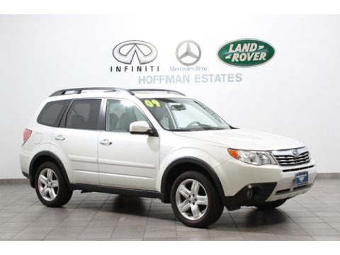 Satin White Pearl 2009 Subaru Forester 2.5 X Limited