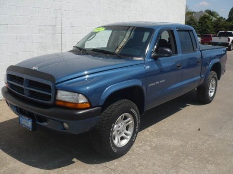 Atlantic Blue Pearl 2002 Dodge Dakota Sport Quad Cab 4x4 Atlantic Blue Pearl 2002 Dodge Dakota Sport Quad Cab 4x4