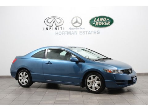 Atomic Blue Metallic 2009 Honda Civic LX Coupe