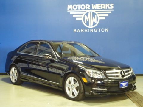 Black 2011 Mercedes-Benz C 300 Sport 4Matic Black 2011 Mercedes-Benz C 300 Sport 4Matic