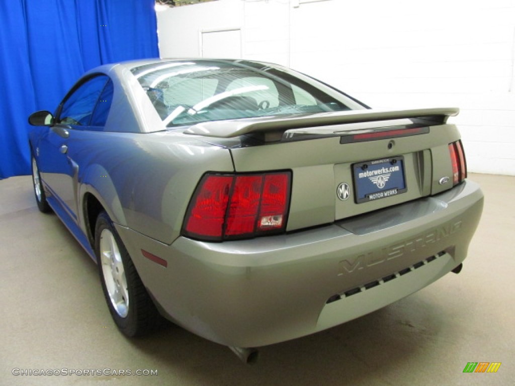 2001 Mustang V6 Coupe - Mineral Grey Metallic / Medium Graphite photo #5