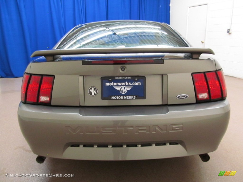 2001 Mustang V6 Coupe - Mineral Grey Metallic / Medium Graphite photo #6