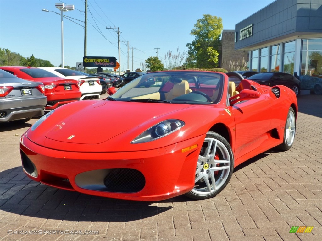 Красная Ferrari Spider f430