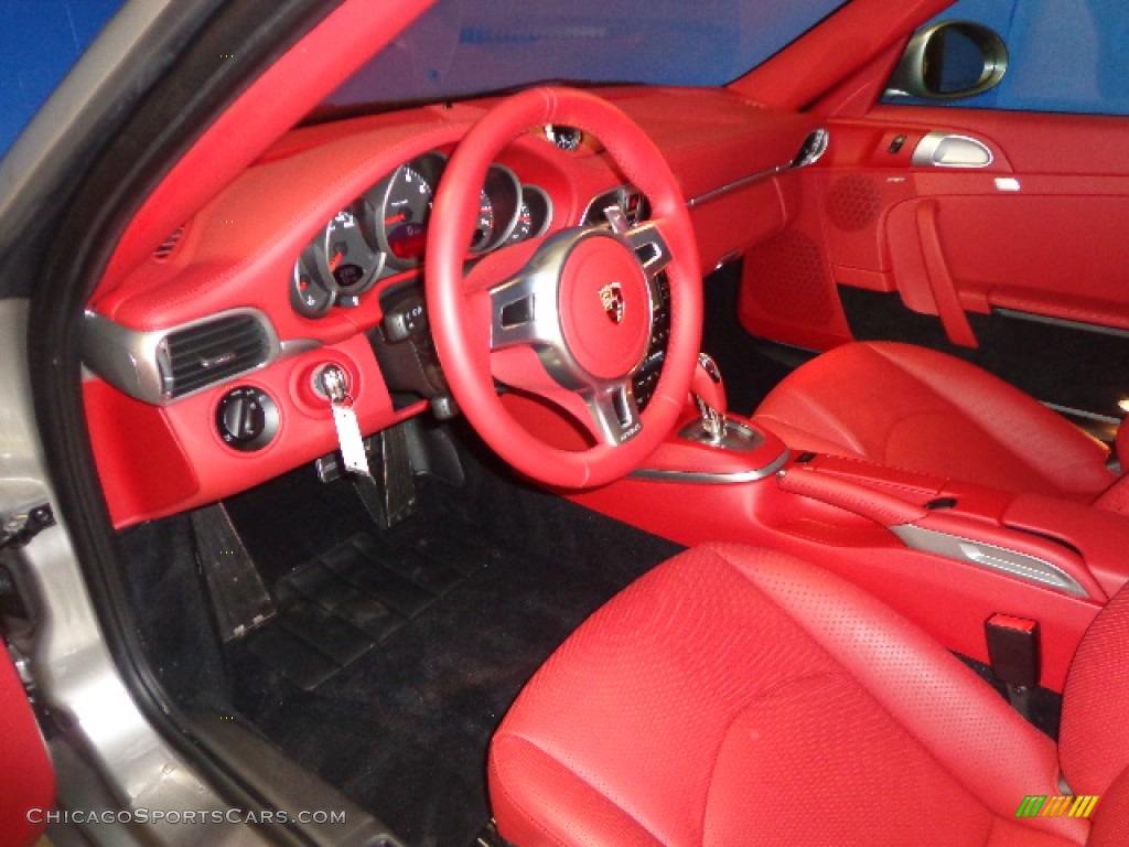 2012 911 Carrera GTS Cabriolet - Platinum Silver Metallic / Carrera Red Natural Leather photo #18