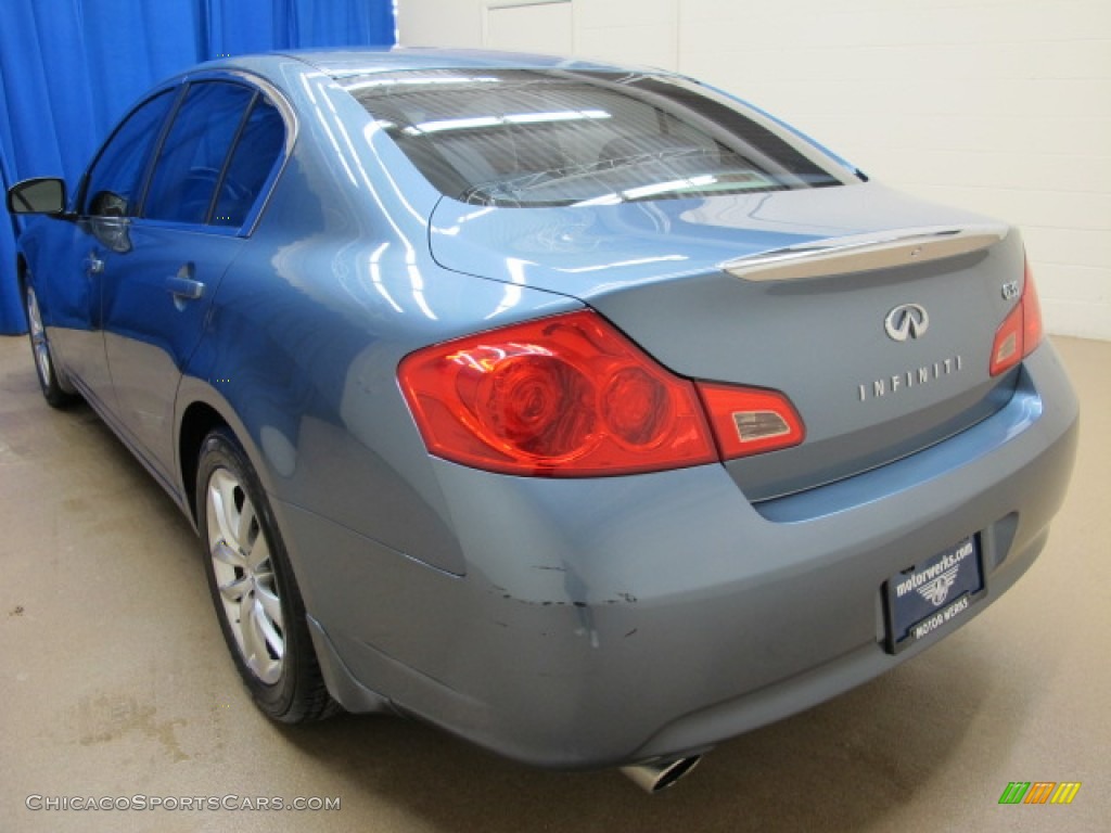 2007 G 35 Sedan - Blue Slate Metallic / Stone Gray photo #5
