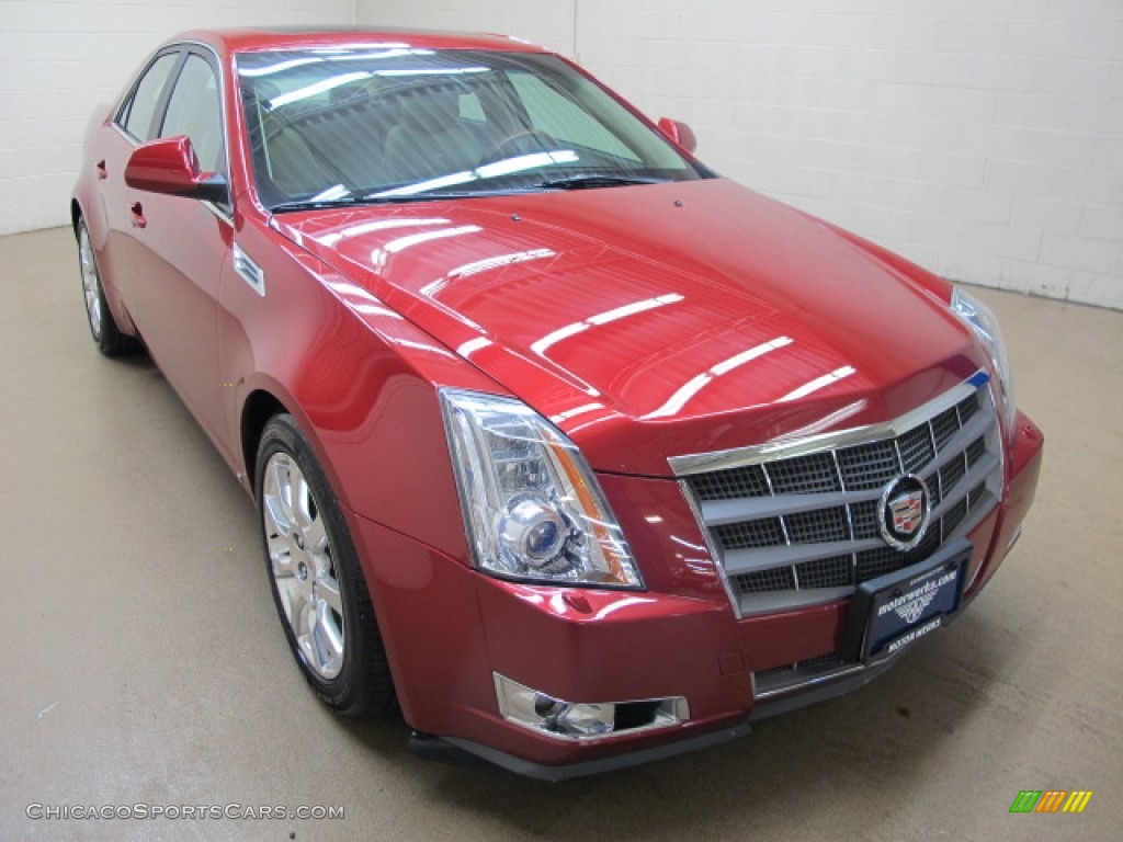 Crystal Red / Cashmere/Cocoa Cadillac CTS 4 AWD Sedan