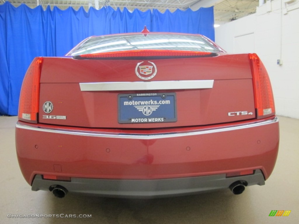 2009 CTS 4 AWD Sedan - Crystal Red / Cashmere/Cocoa photo #8