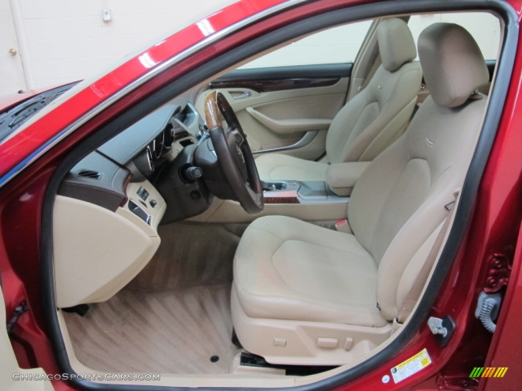 2009 CTS 4 AWD Sedan - Crystal Red / Cashmere/Cocoa photo #17