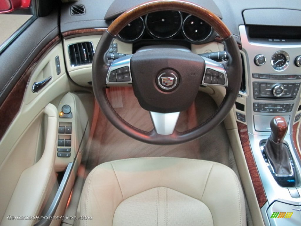 2009 CTS 4 AWD Sedan - Crystal Red / Cashmere/Cocoa photo #25