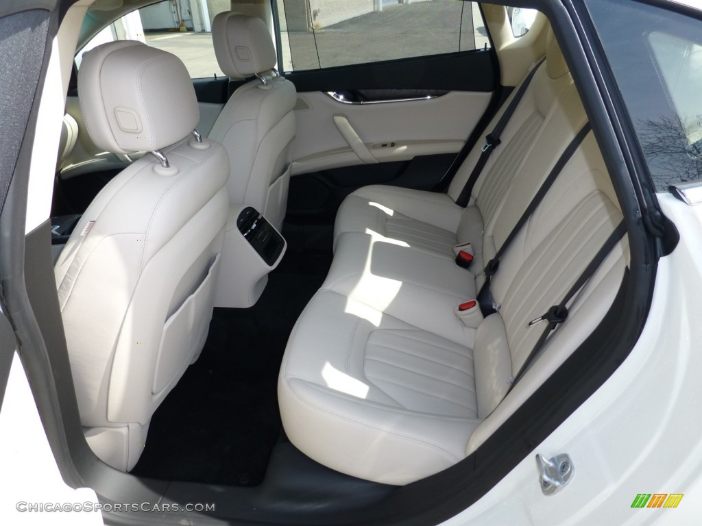2014 Quattroporte S Q4 AWD - Bianco (White) / Sabbia photo #10