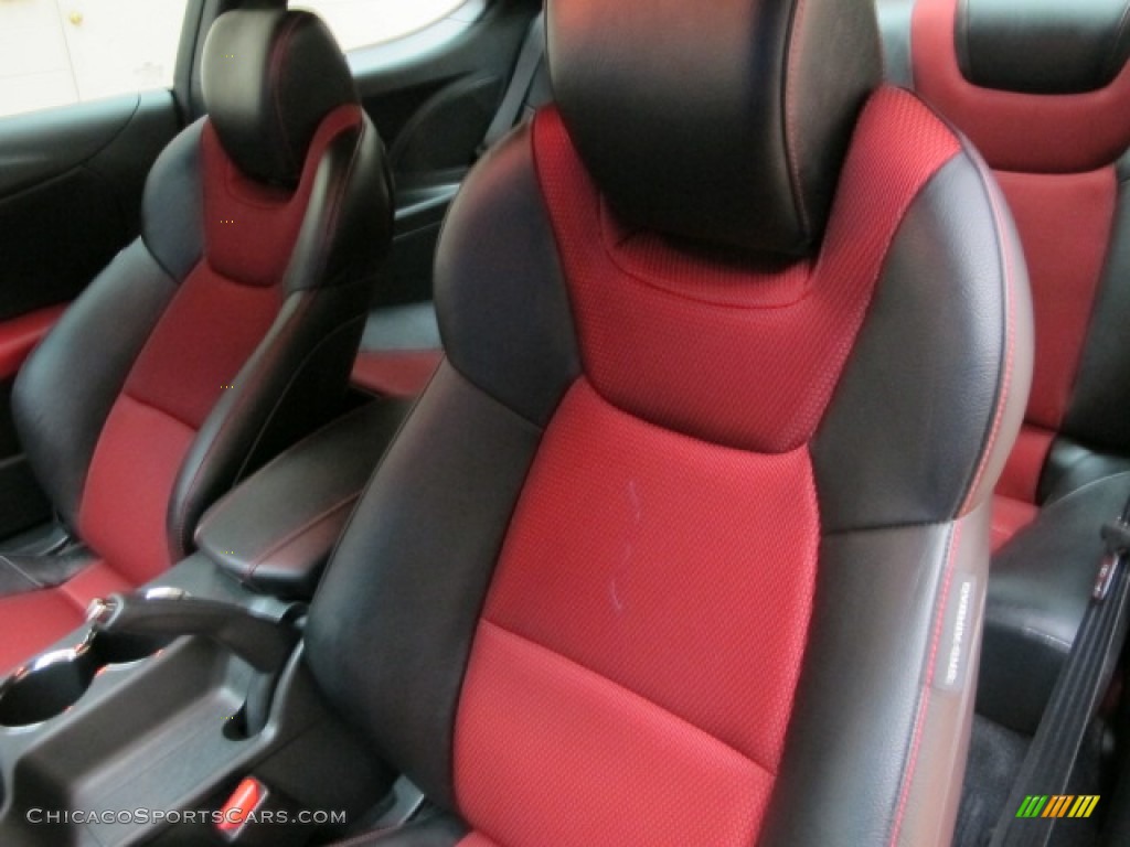 2012 Genesis Coupe 3.8 R-Spec - Tsukuba Red / Black Leather/Red Cloth photo #18