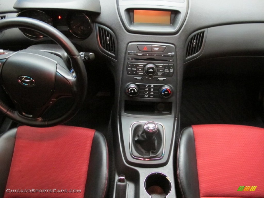 2012 Genesis Coupe 3.8 R-Spec - Tsukuba Red / Black Leather/Red Cloth photo #24