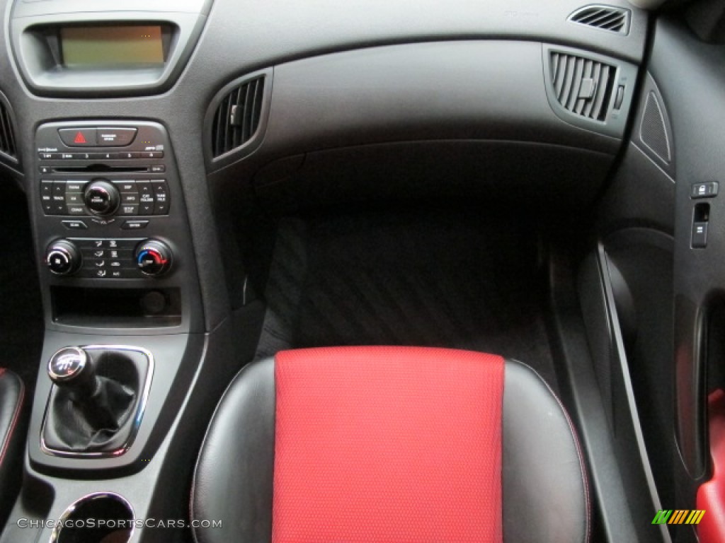 2012 Genesis Coupe 3.8 R-Spec - Tsukuba Red / Black Leather/Red Cloth photo #25