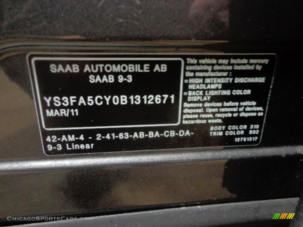 2011 9-3 2.0T SportCombi Wagon - Carbon Grey Metallic / Black photo #21