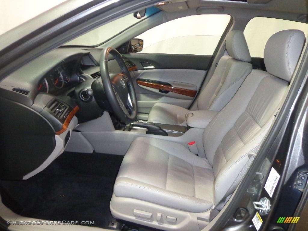 2011 Accord EX-L Sedan - Polished Metal Metallic / Gray photo #25