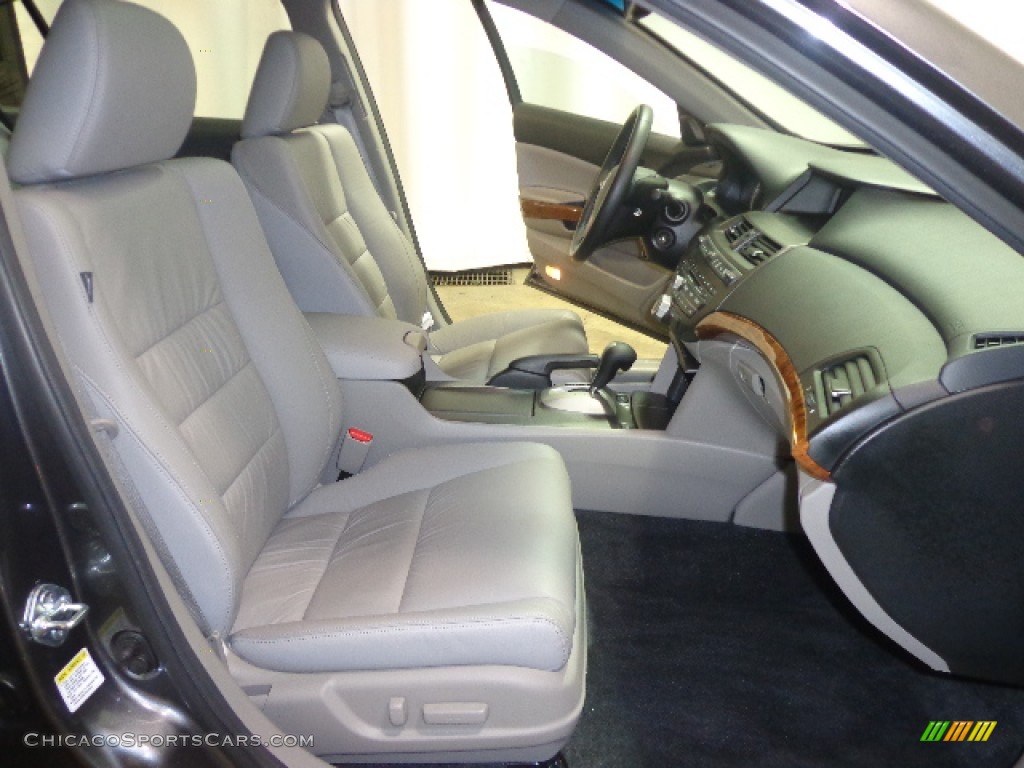 2011 Accord EX-L Sedan - Polished Metal Metallic / Gray photo #38