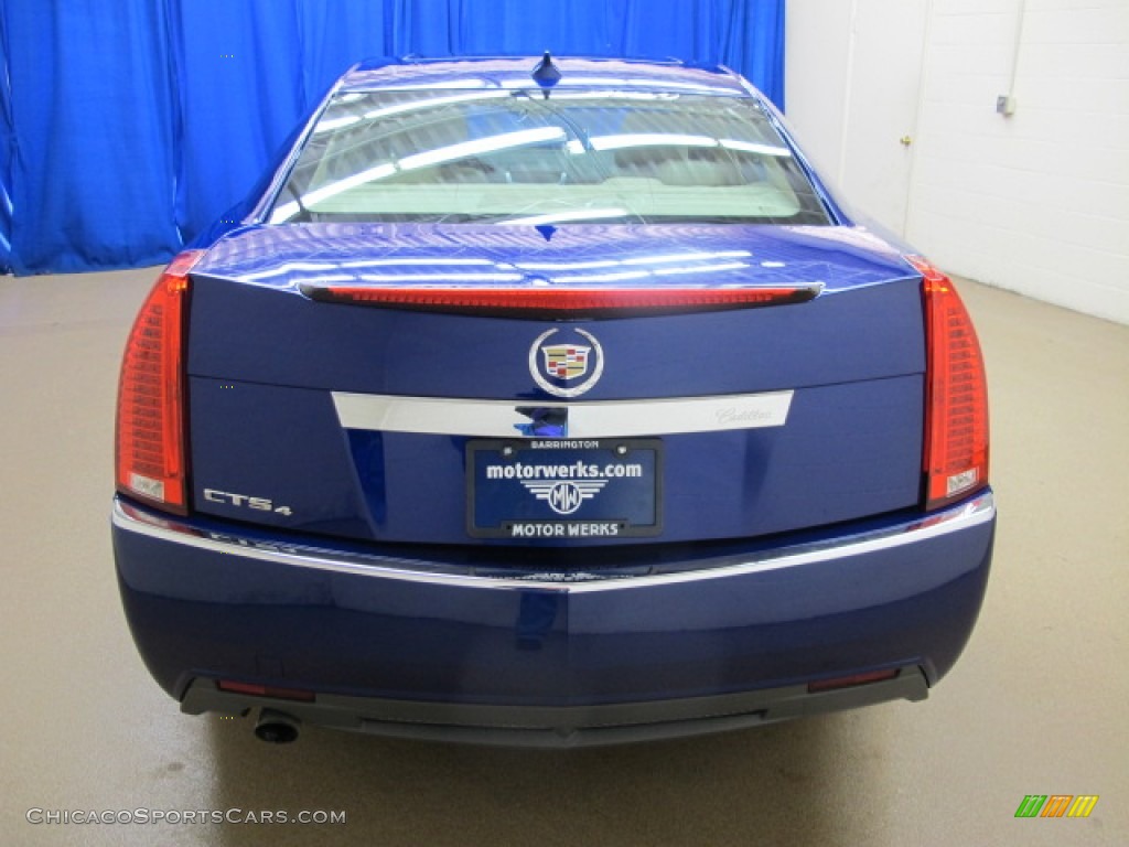 2012 CTS 4 3.0 AWD Sedan - Opulent Blue Metallic / Cashmere/Cocoa photo #7