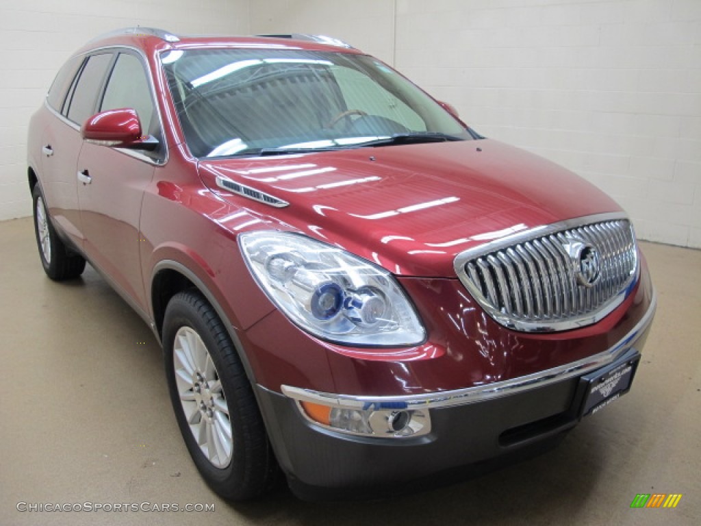 Red Jewel / Cashmere/Cocoa Buick Enclave CXL AWD