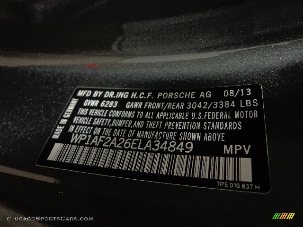 2014 Cayenne Diesel - Meteor Grey Metallic / Black photo #21