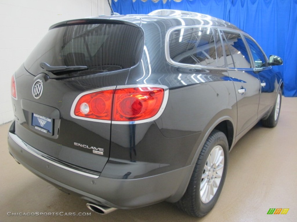 2011 Enclave CXL AWD - Carbon Black Metallic / Ebony/Ebony photo #9
