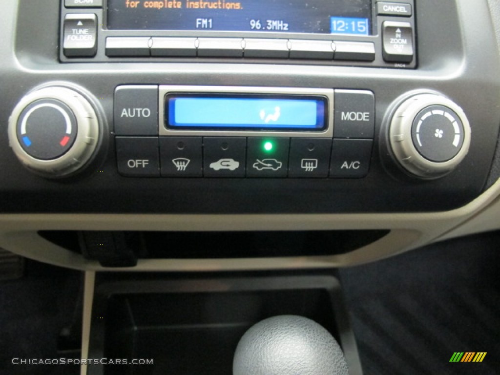 2007 Civic Hybrid Sedan - Alabaster Silver Metallic / Blue photo #30