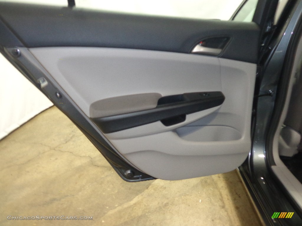 2012 Accord LX Premium Sedan - Polished Metal Metallic / Gray photo #27
