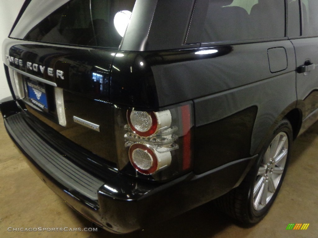 2012 Range Rover Supercharged - Santorini Black Metallic / Jet photo #6