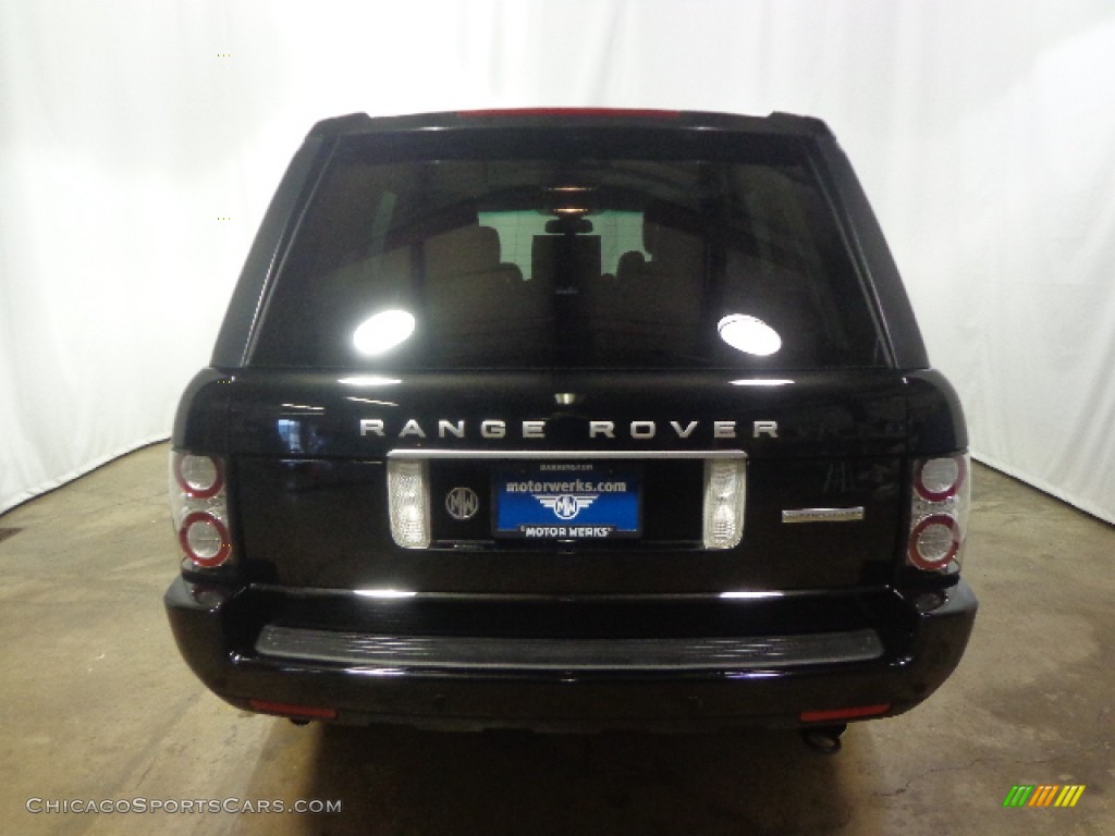 2012 Range Rover Supercharged - Santorini Black Metallic / Jet photo #16