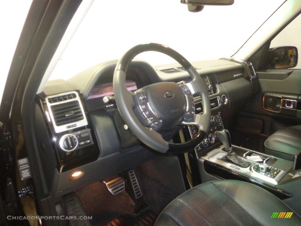 2012 Range Rover Supercharged - Santorini Black Metallic / Jet photo #22