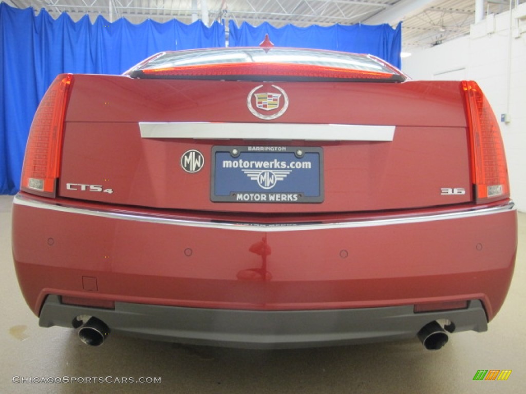 2010 CTS 4 3.6 AWD Sedan - Crystal Red Tintcoat / Light Titanium/Ebony photo #6