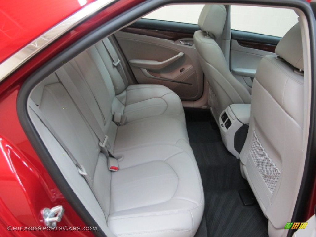2010 CTS 4 3.6 AWD Sedan - Crystal Red Tintcoat / Light Titanium/Ebony photo #18